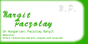 margit paczolay business card